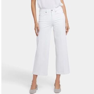NYDJ White Wide Leg ankle Jeans. Size 14